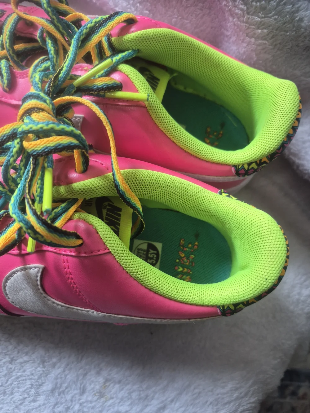 Kids  Nike Neon Pink Athletic Sneakers - Bright Pink